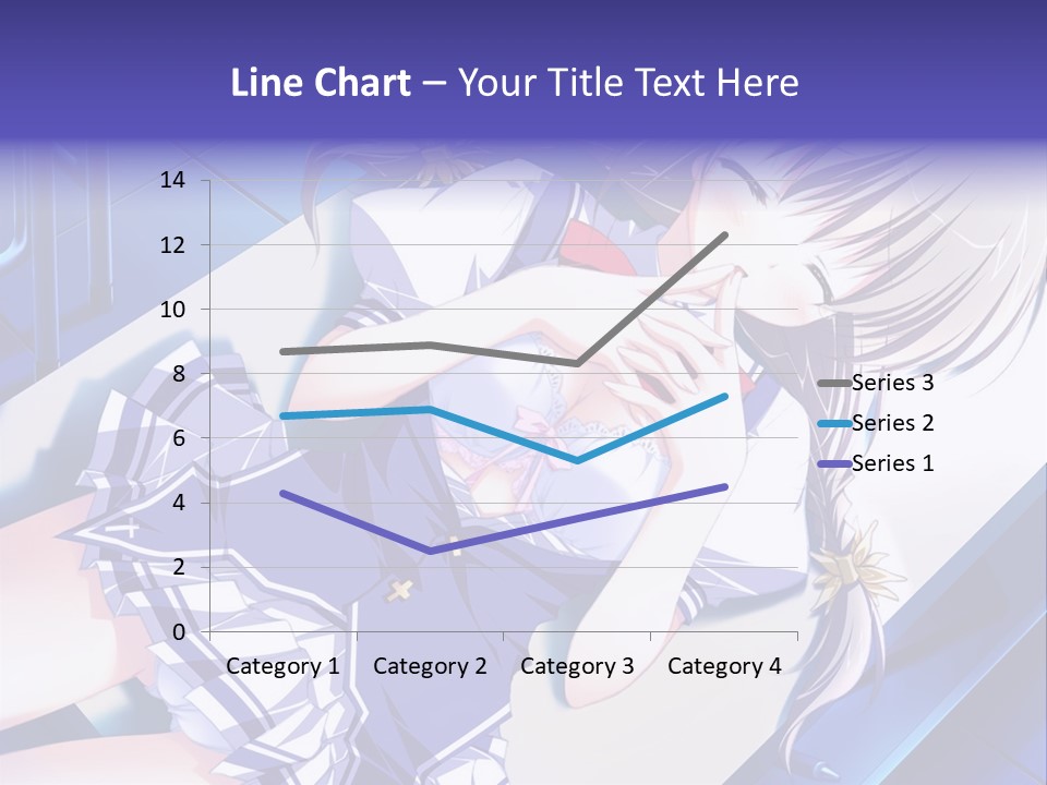 A Woman In A Blue Dress Is Posing For A Picture PowerPoint Template