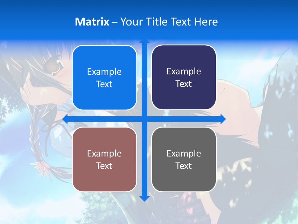 A Anime Character With Long Hair And Brown Eyes PowerPoint Template