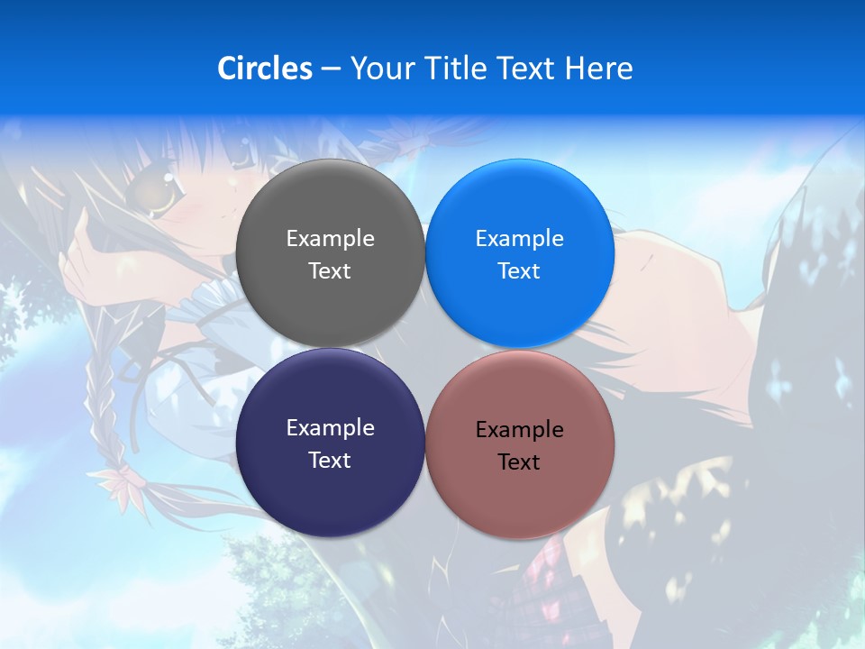 A Anime Character With Long Hair And Brown Eyes PowerPoint Template