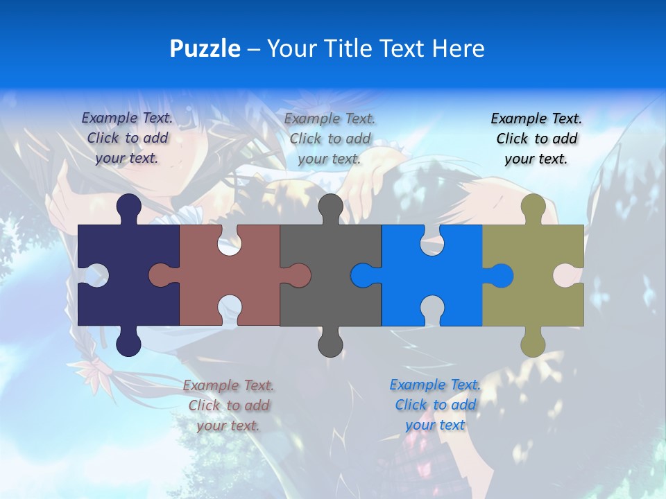 A Anime Character With Long Hair And Brown Eyes PowerPoint Template