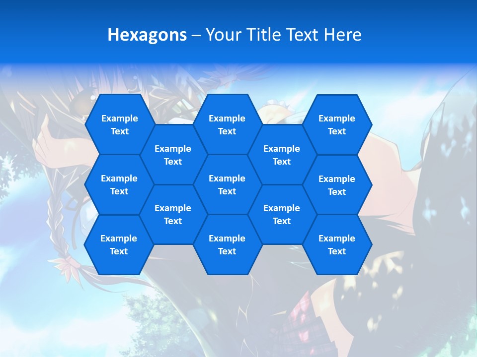 A Anime Character With Long Hair And Brown Eyes PowerPoint Template