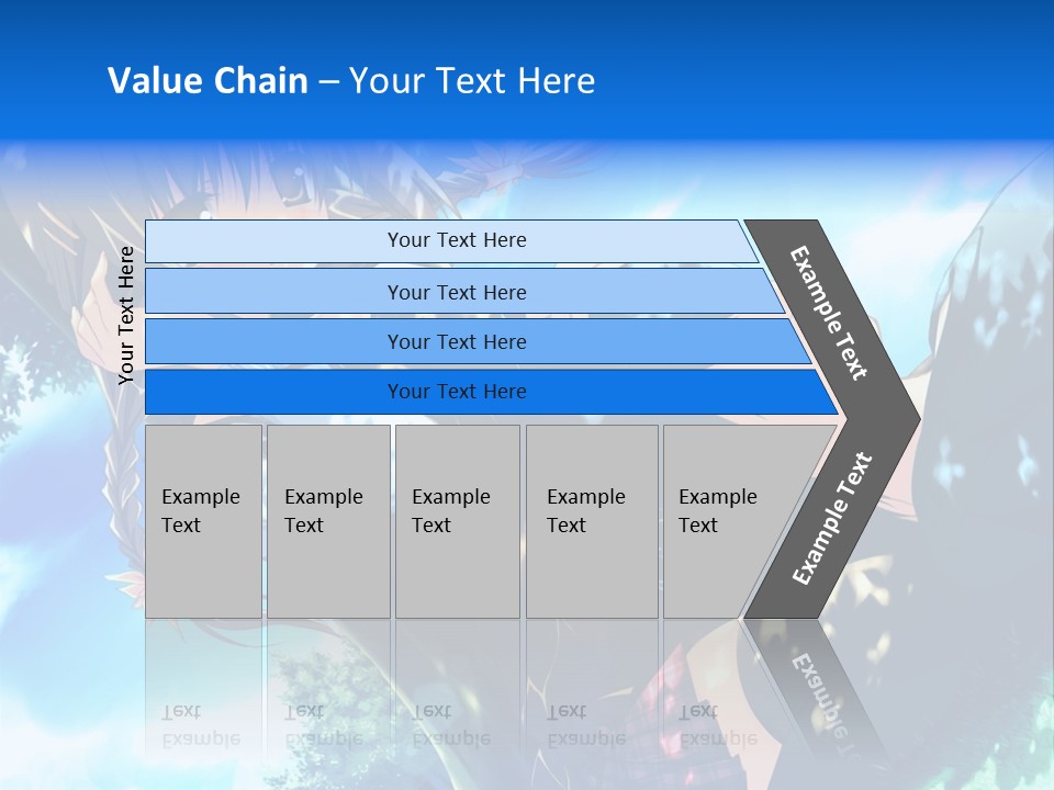 A Anime Character With Long Hair And Brown Eyes PowerPoint Template