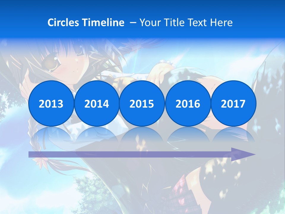 A Anime Character With Long Hair And Brown Eyes PowerPoint Template