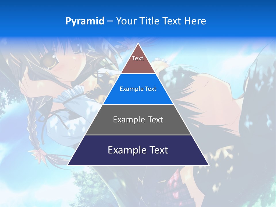 A Anime Character With Long Hair And Brown Eyes PowerPoint Template