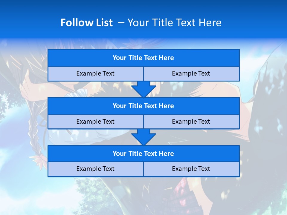 A Anime Character With Long Hair And Brown Eyes PowerPoint Template