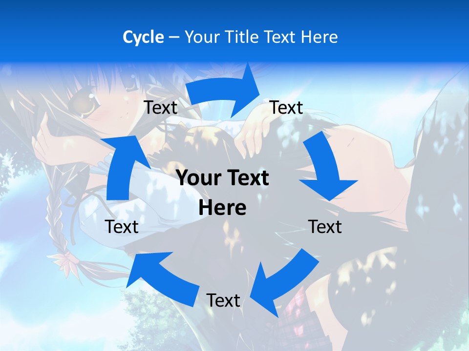 A Anime Character With Long Hair And Brown Eyes PowerPoint Template