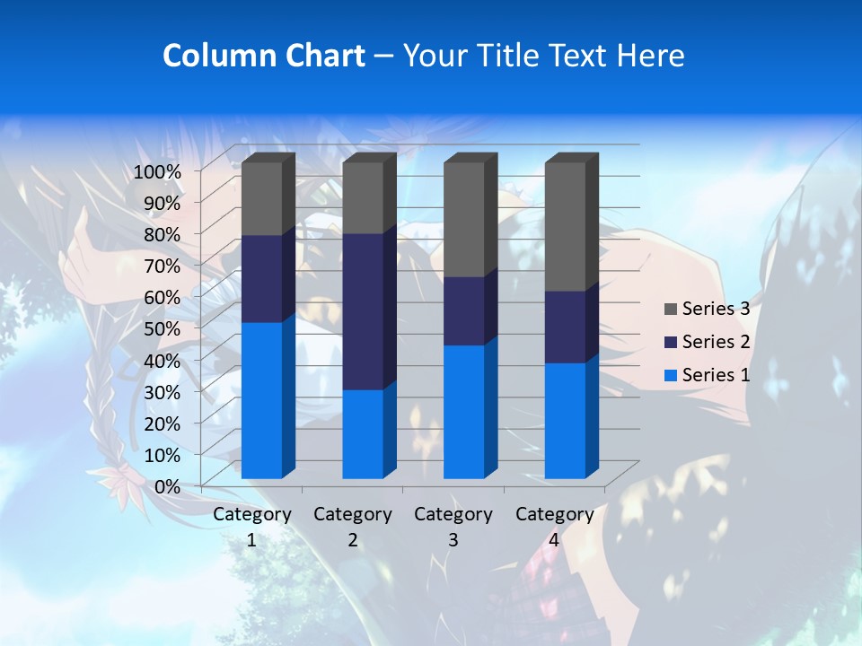 A Anime Character With Long Hair And Brown Eyes PowerPoint Template