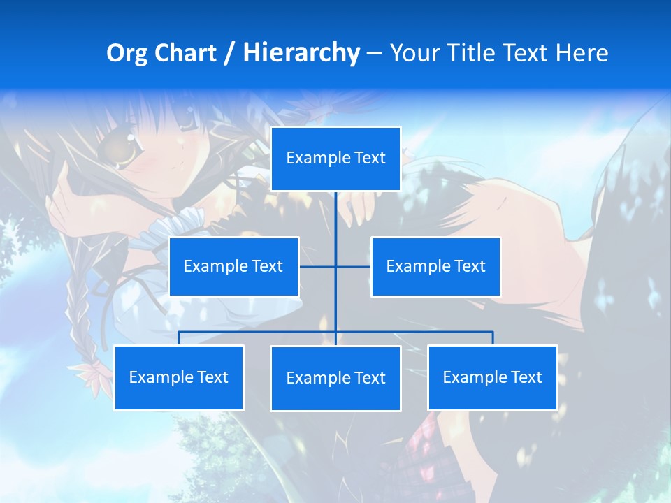 A Anime Character With Long Hair And Brown Eyes PowerPoint Template