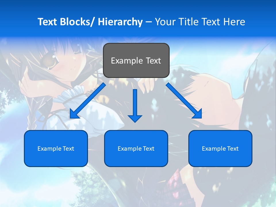 A Anime Character With Long Hair And Brown Eyes PowerPoint Template