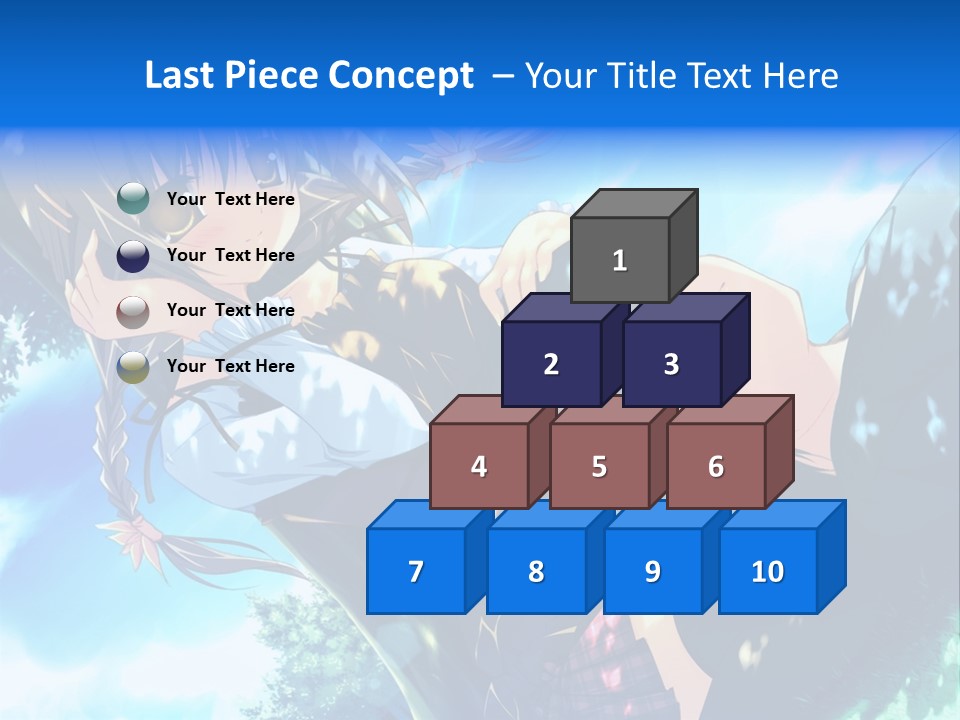 A Anime Character With Long Hair And Brown Eyes PowerPoint Template