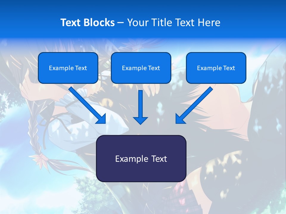 A Anime Character With Long Hair And Brown Eyes PowerPoint Template
