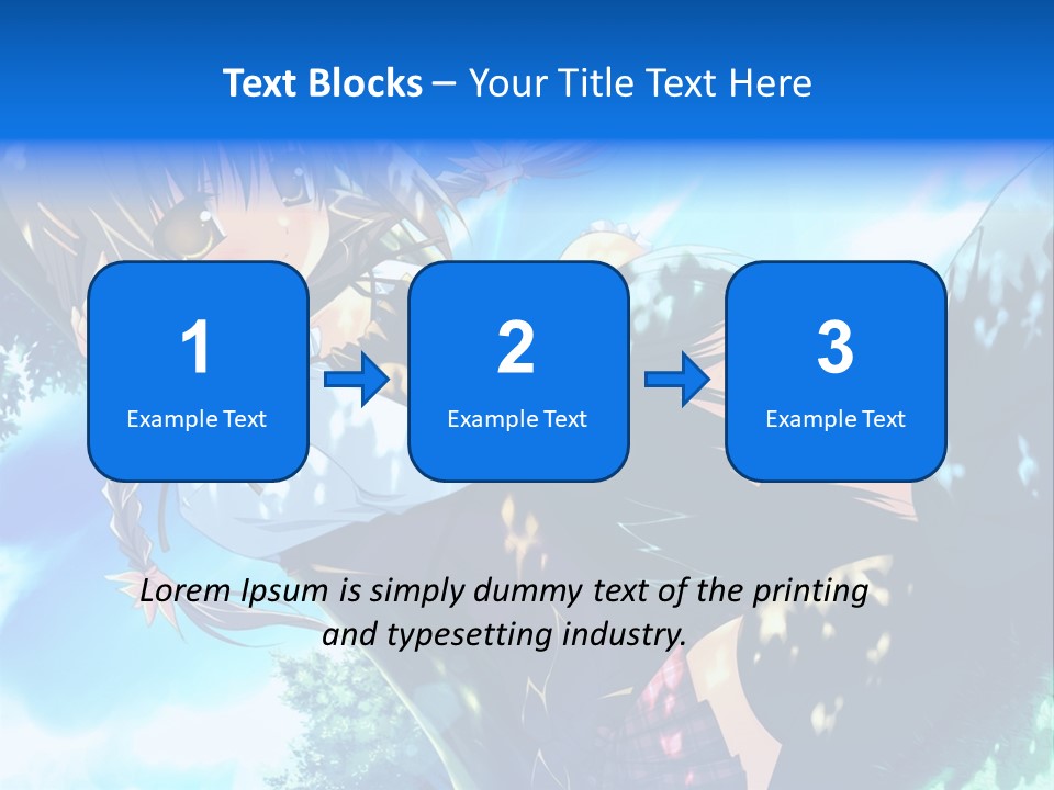 A Anime Character With Long Hair And Brown Eyes PowerPoint Template