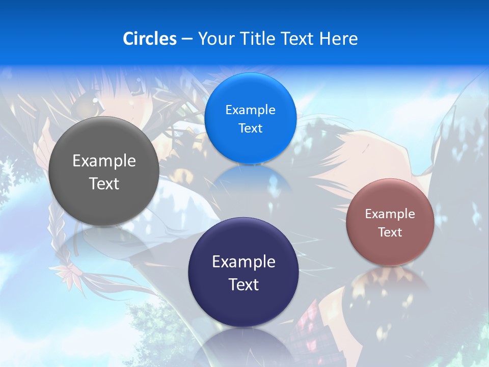 A Anime Character With Long Hair And Brown Eyes PowerPoint Template