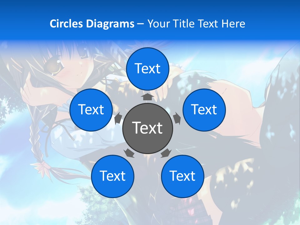 A Anime Character With Long Hair And Brown Eyes PowerPoint Template