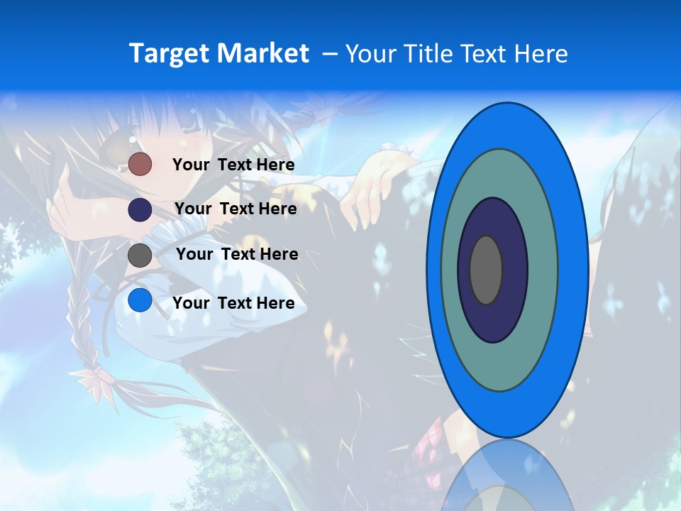 A Anime Character With Long Hair And Brown Eyes PowerPoint Template