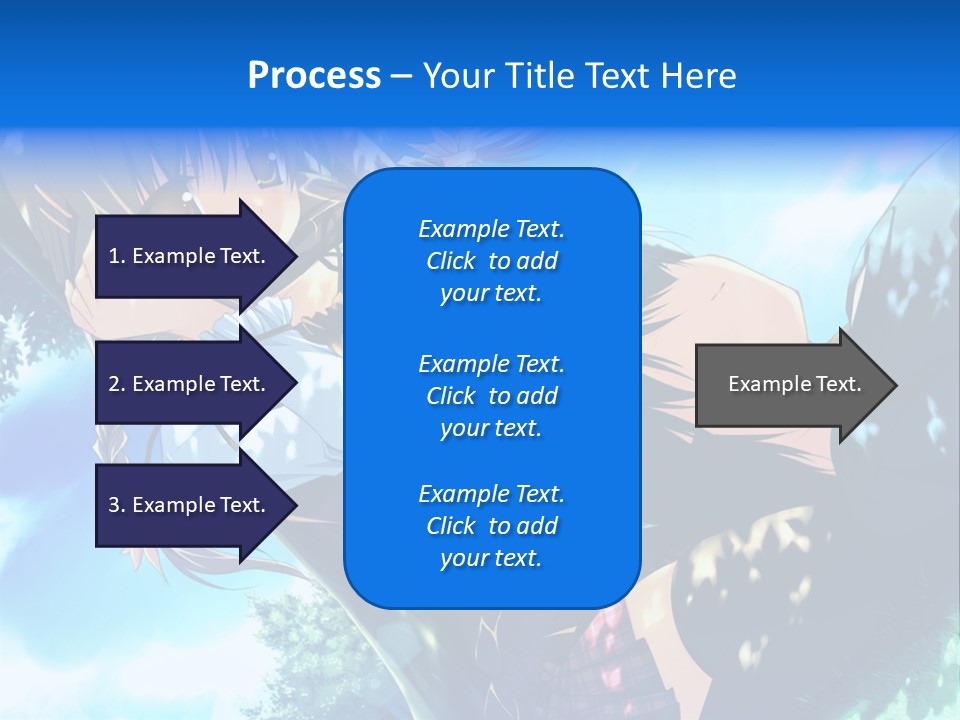 A Anime Character With Long Hair And Brown Eyes PowerPoint Template