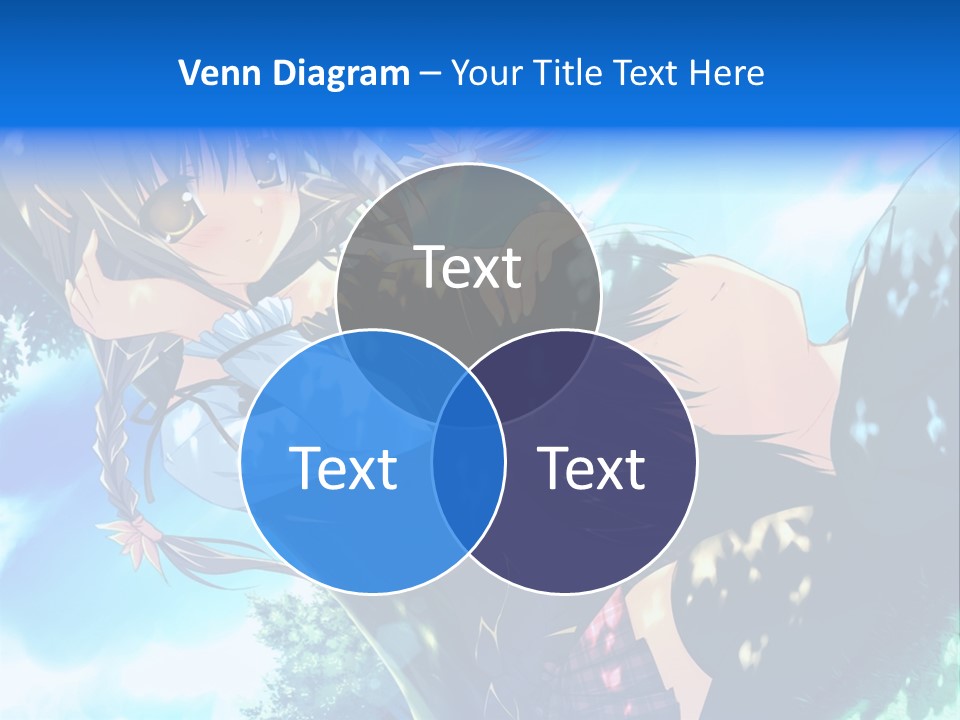 A Anime Character With Long Hair And Brown Eyes PowerPoint Template