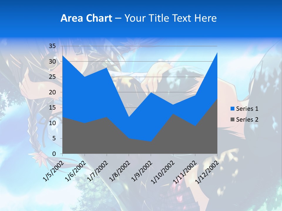 A Anime Character With Long Hair And Brown Eyes PowerPoint Template