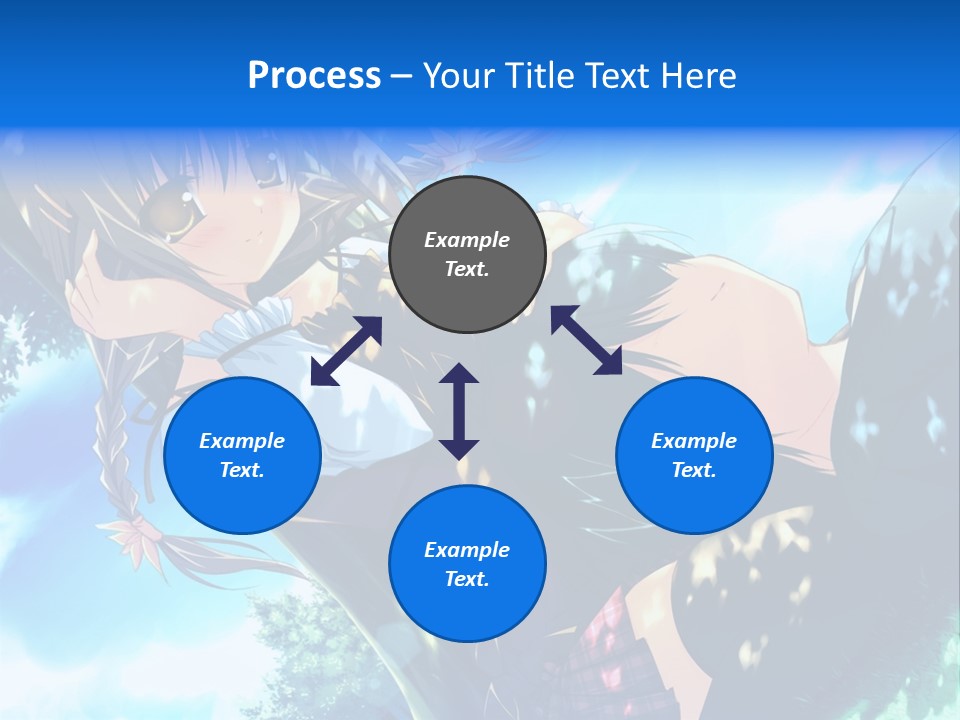 A Anime Character With Long Hair And Brown Eyes PowerPoint Template