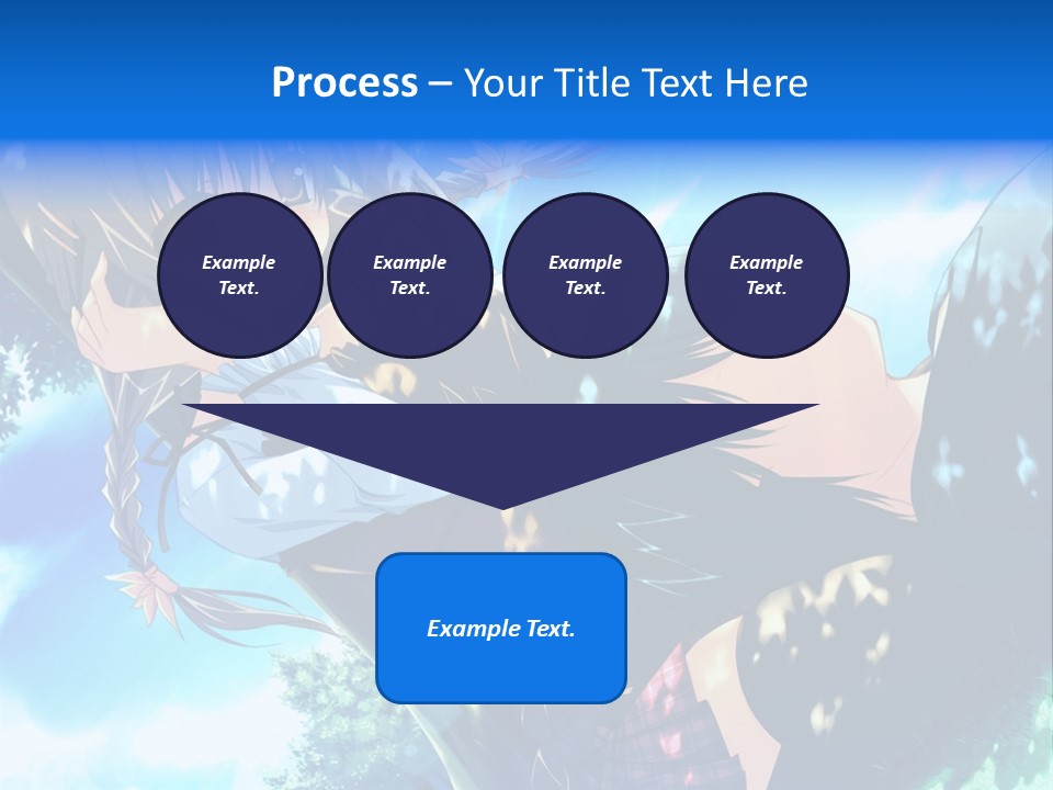 A Anime Character With Long Hair And Brown Eyes PowerPoint Template