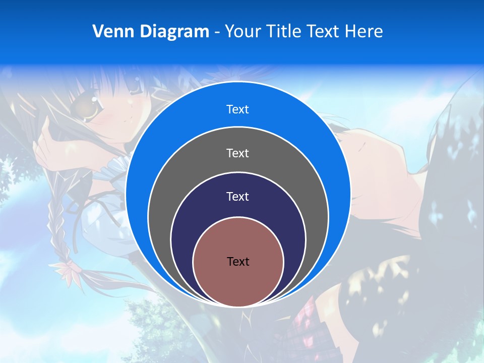 A Anime Character With Long Hair And Brown Eyes PowerPoint Template