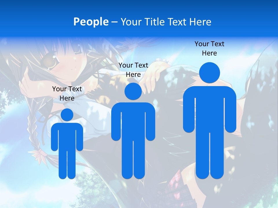 A Anime Character With Long Hair And Brown Eyes PowerPoint Template