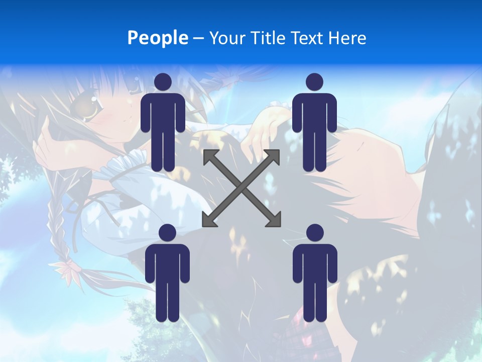 A Anime Character With Long Hair And Brown Eyes PowerPoint Template