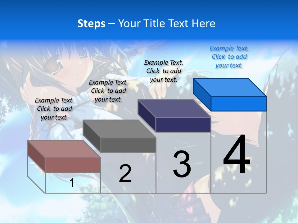 A Anime Character With Long Hair And Brown Eyes PowerPoint Template