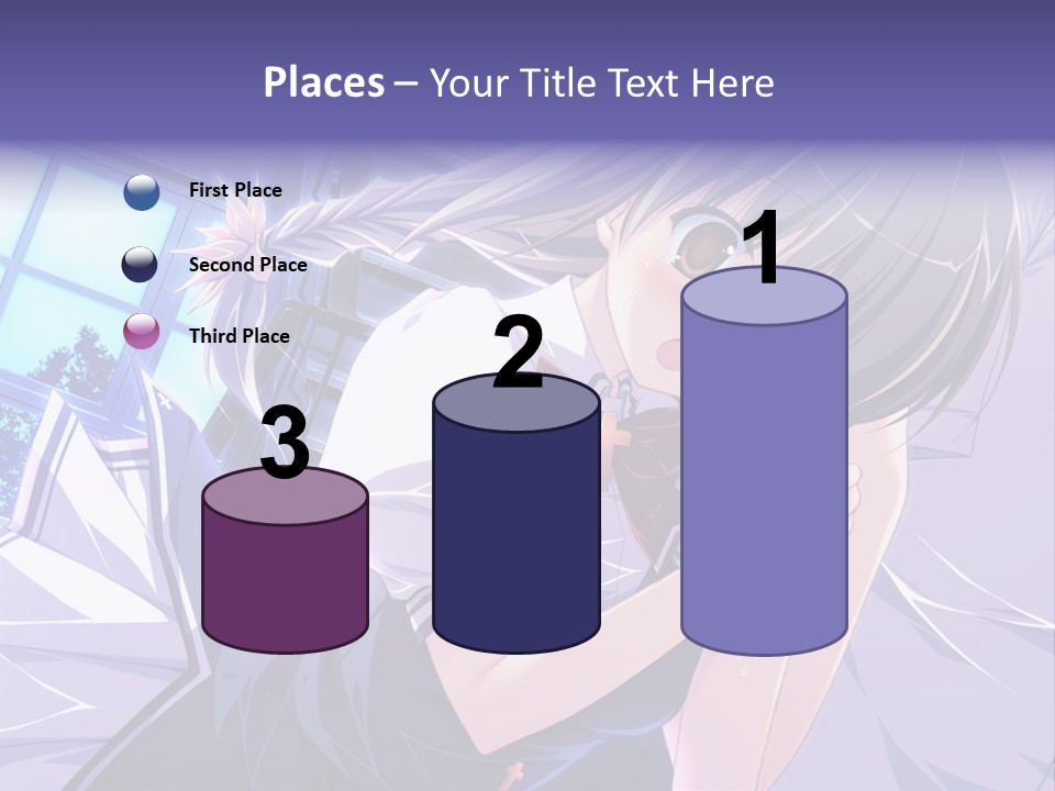 A Woman In A White Shirt And A Red Tie PowerPoint Template