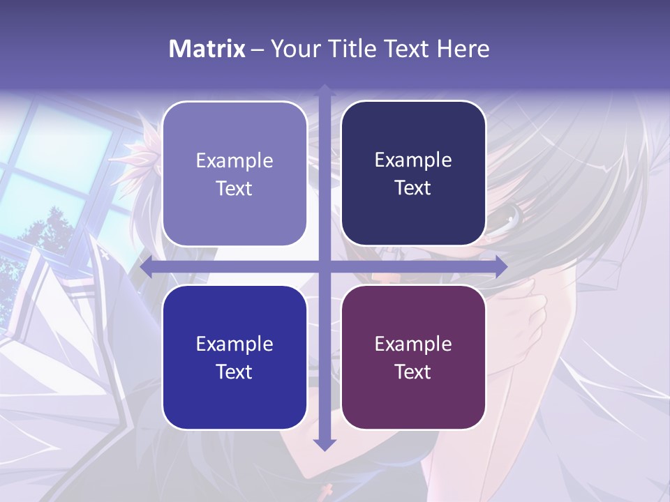 A Woman In A White Shirt And A Red Tie PowerPoint Template