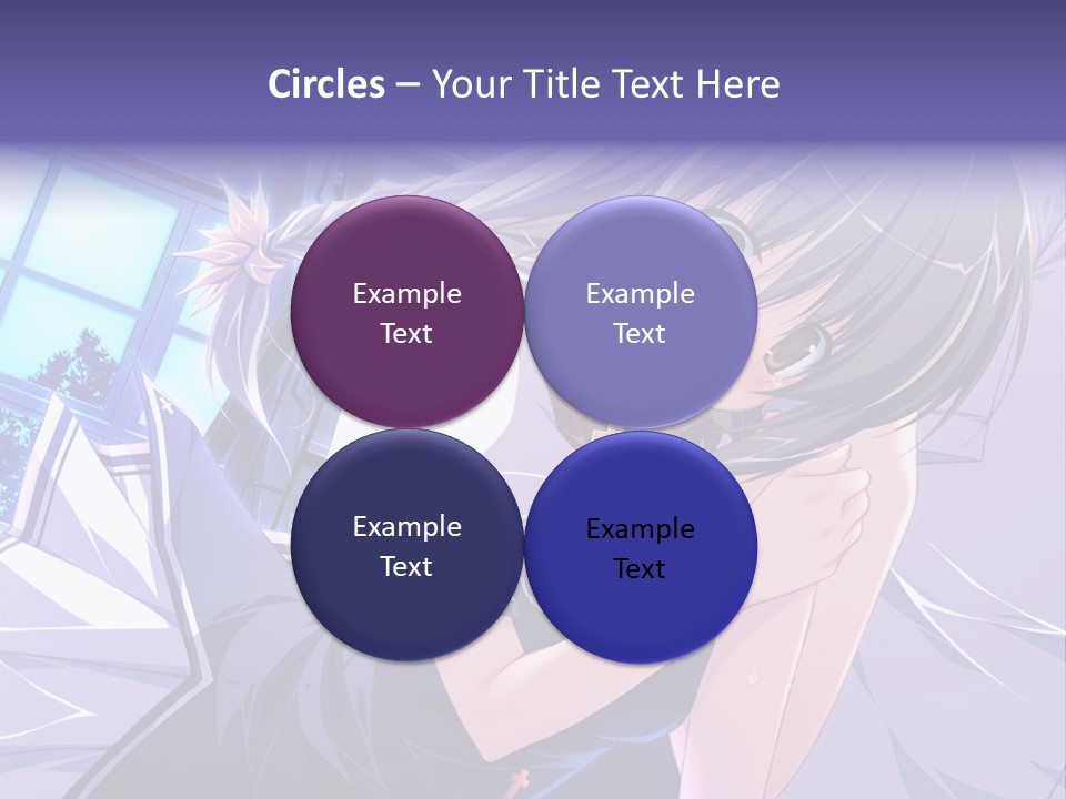 A Woman In A White Shirt And A Red Tie PowerPoint Template