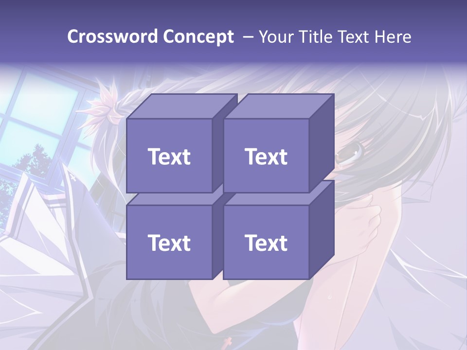 A Woman In A White Shirt And A Red Tie PowerPoint Template