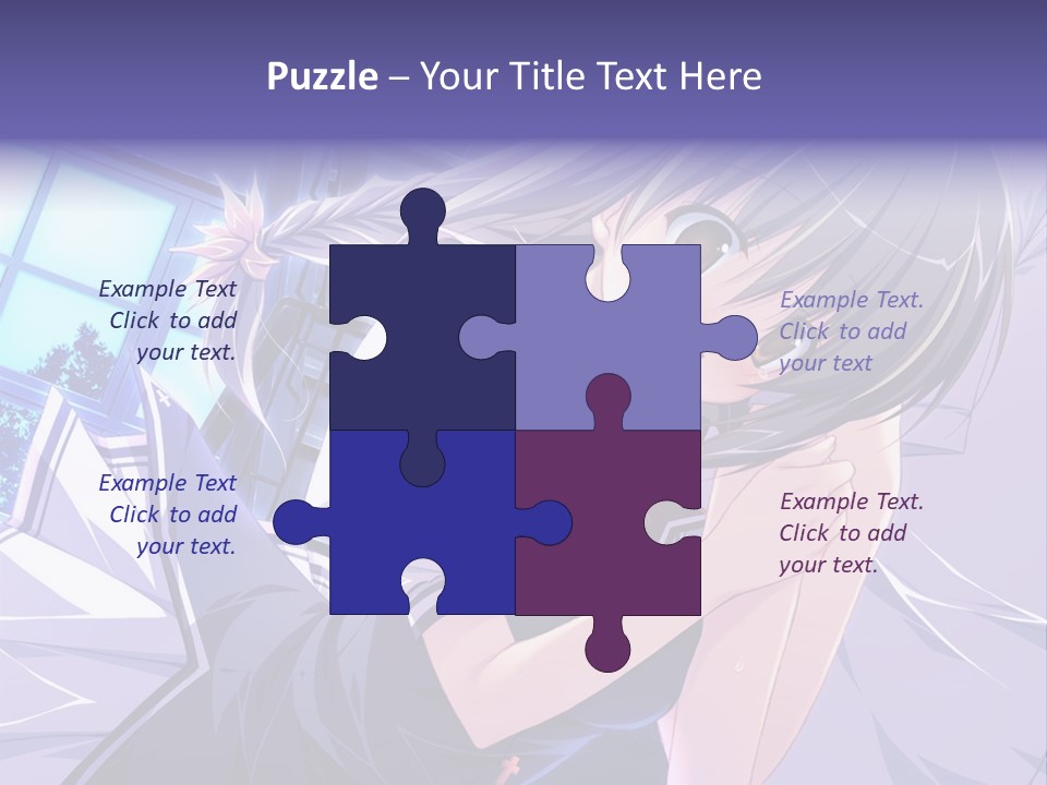 A Woman In A White Shirt And A Red Tie PowerPoint Template