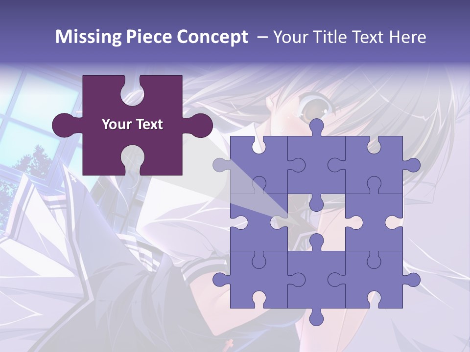 A Woman In A White Shirt And A Red Tie PowerPoint Template