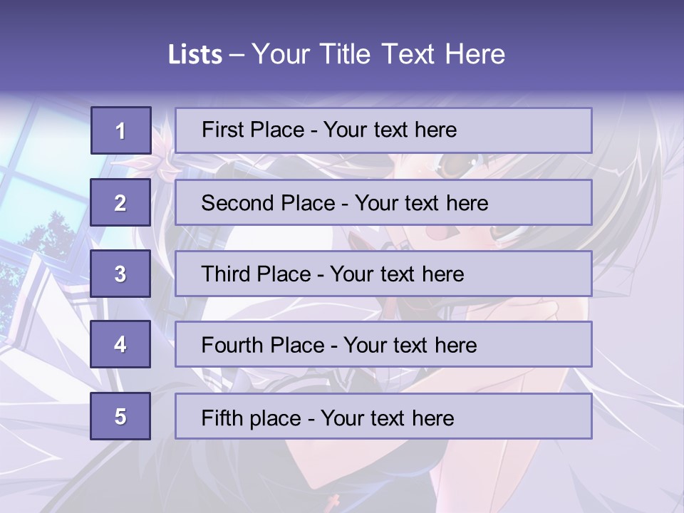 A Woman In A White Shirt And A Red Tie PowerPoint Template