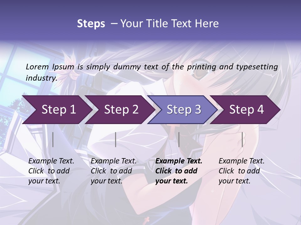 A Woman In A White Shirt And A Red Tie PowerPoint Template