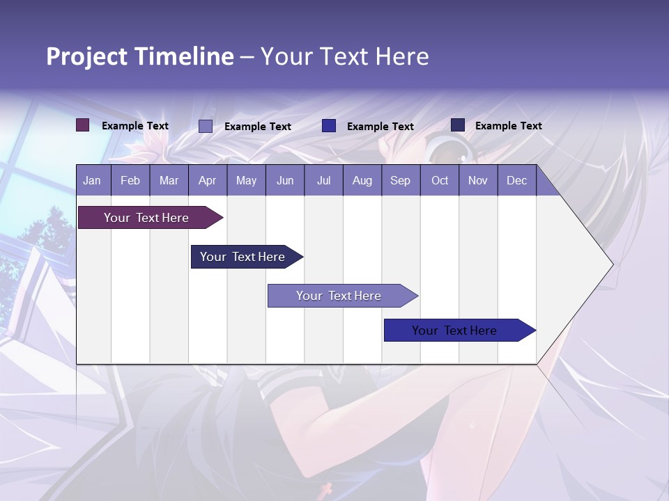 A Woman In A White Shirt And A Red Tie PowerPoint Template