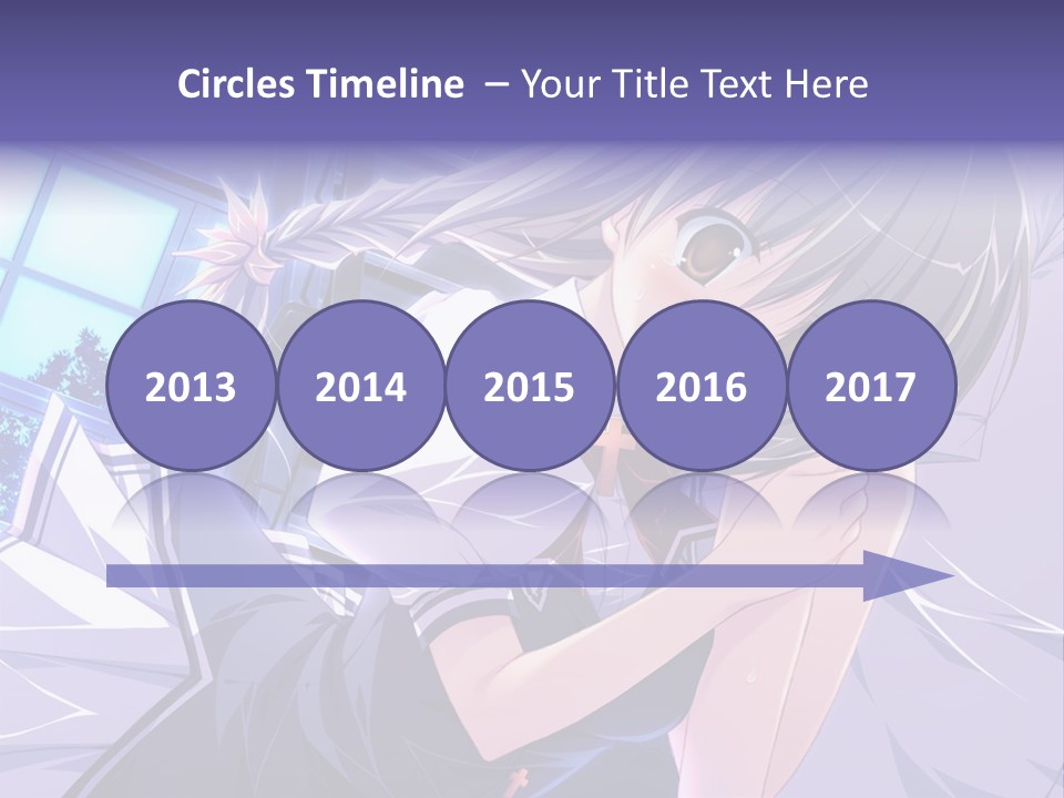 A Woman In A White Shirt And A Red Tie PowerPoint Template