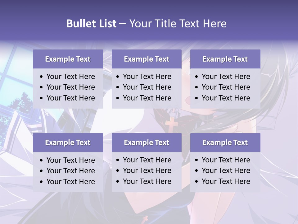 A Woman In A White Shirt And A Red Tie PowerPoint Template