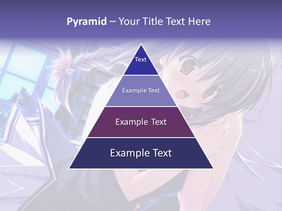 A Woman In A White Shirt And A Red Tie PowerPoint Template