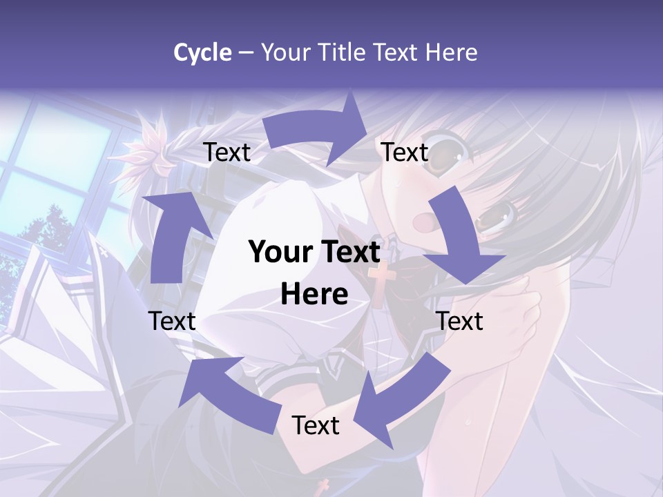 A Woman In A White Shirt And A Red Tie PowerPoint Template