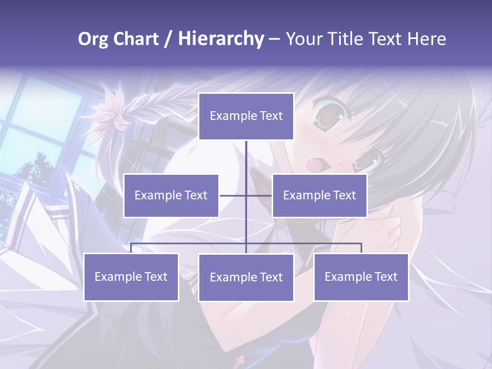 A Woman In A White Shirt And A Red Tie PowerPoint Template