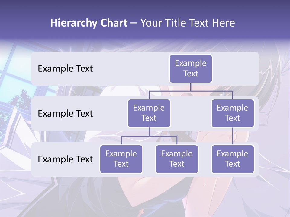 A Woman In A White Shirt And A Red Tie PowerPoint Template