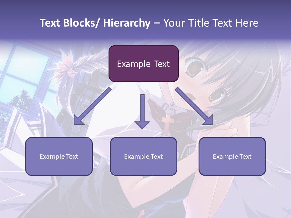 A Woman In A White Shirt And A Red Tie PowerPoint Template