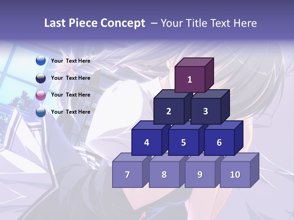 A Woman In A White Shirt And A Red Tie PowerPoint Template