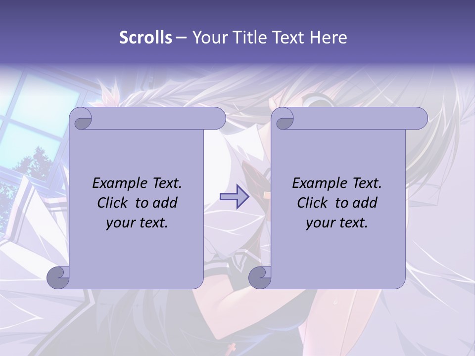 A Woman In A White Shirt And A Red Tie PowerPoint Template