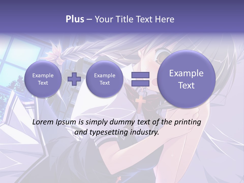 A Woman In A White Shirt And A Red Tie PowerPoint Template