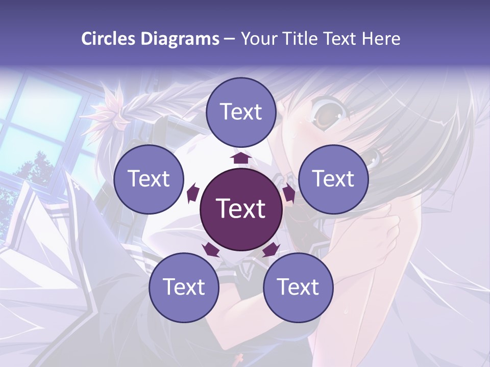 A Woman In A White Shirt And A Red Tie PowerPoint Template