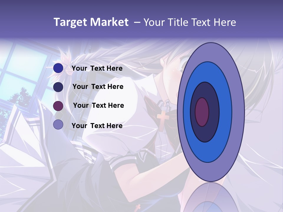 A Woman In A White Shirt And A Red Tie PowerPoint Template