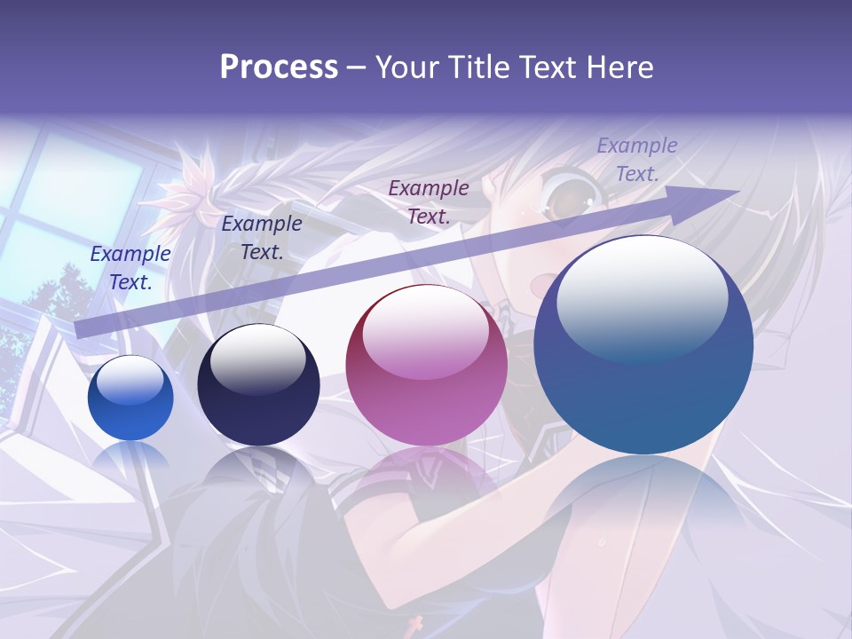 A Woman In A White Shirt And A Red Tie PowerPoint Template